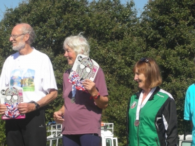 M/W70 podium - Rae Lomas, 3rd