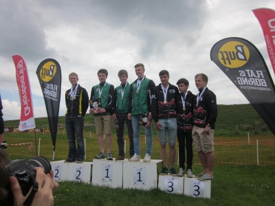 M18 podium - Matthew, Alistair and John, 1st