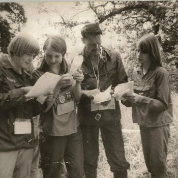Dave Loots orienteering in the 1970s, Source: