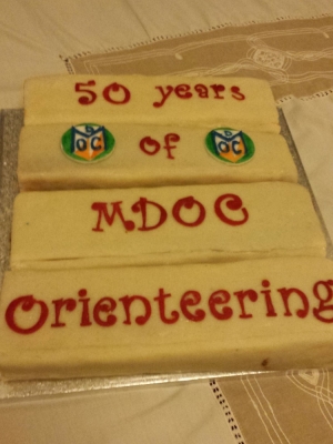 50th Anniversary cake - top view