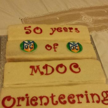 50th Anniversary cake - top view, Source: