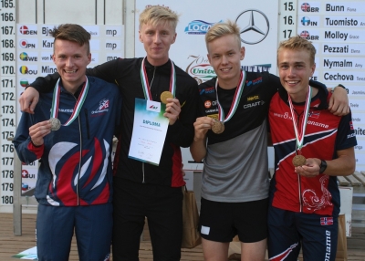 Matt on the podium at JWOC