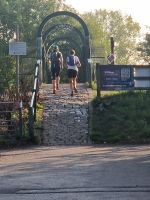 Rebecca Glen and Shirley Spence set off on the first leg of the day (M60 O-Ringen Leg 8)