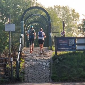 Rebecca Glen and Shirley Spence set off on the first leg of the day (M60 O-Ringen Leg 8), Source:Marie Roberts